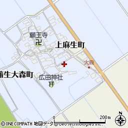 滋賀県東近江市蒲生大森町6周辺の地図