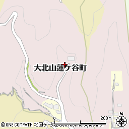 京都府京都市北区大北山蓮ケ谷町周辺の地図