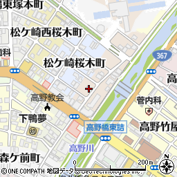 京都府京都市左京区松ケ崎東桜木町4周辺の地図