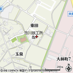 愛知県豊田市宝町東田周辺の地図