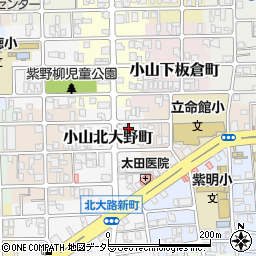 京都府京都市北区小山北大野町45周辺の地図