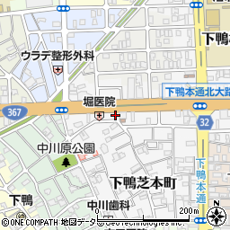 京都府京都市左京区下鴨西本町10周辺の地図