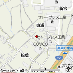 愛知県豊田市高岡町東浦51-42周辺の地図
