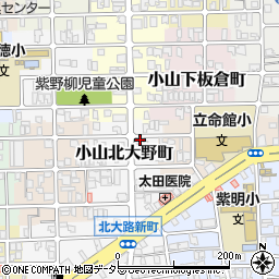 京都府京都市北区小山北大野町46周辺の地図