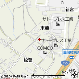 愛知県豊田市高岡町東浦51-4周辺の地図
