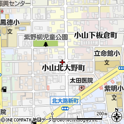 京都府京都市北区小山北大野町29周辺の地図