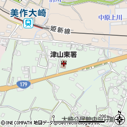 津山圏域消防組合東消防署周辺の地図