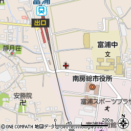 富浦郵便局周辺の地図