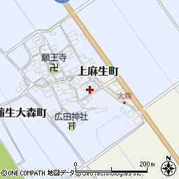 滋賀県東近江市蒲生大森町8周辺の地図