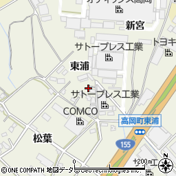 愛知県豊田市高岡町東浦51-36周辺の地図