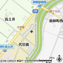 愛知県豊田市本田町代官橋周辺の地図