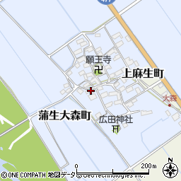 滋賀県東近江市蒲生大森町180周辺の地図