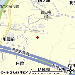 愛知県豊田市中垣内町杉狭間周辺の地図