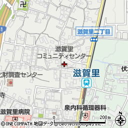 滋賀里コミュニティセンター周辺の地図