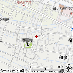 三重県桑名市和泉176周辺の地図