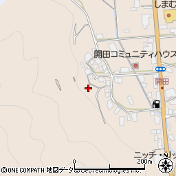 岡山県真庭市開田周辺の地図
