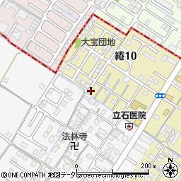 円田団地自治会集会所周辺の地図