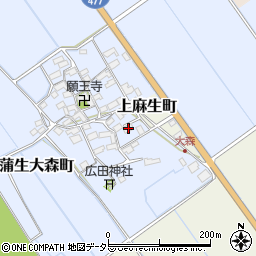 滋賀県東近江市蒲生大森町10周辺の地図