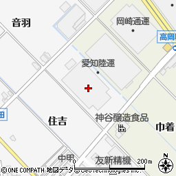 愛知陸運株式会社　豊田物流センター周辺の地図