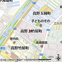 京都府京都市左京区高野上竹屋町周辺の地図
