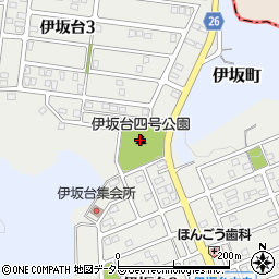 伊坂台四号公園周辺の地図
