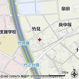 愛知県豊田市宝町竹見周辺の地図