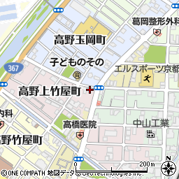 京都府京都市左京区高野上竹屋町15-3周辺の地図