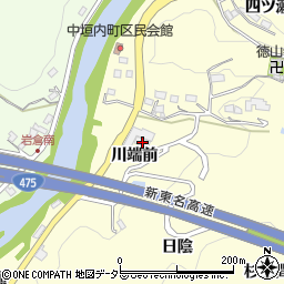 愛知県豊田市中垣内町川端前20周辺の地図