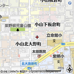 京都府京都市北区小山北大野町43周辺の地図