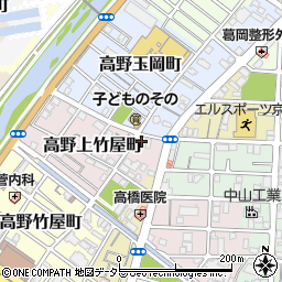 京都府京都市左京区高野上竹屋町15周辺の地図