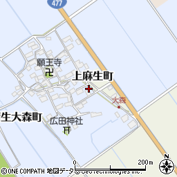 滋賀県東近江市蒲生大森町9周辺の地図