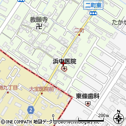 滋賀県守山市二町町38周辺の地図