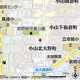 京都府京都市北区小山北大野町38周辺の地図