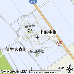 滋賀県東近江市蒲生大森町12周辺の地図