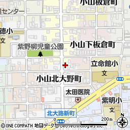 京都府京都市北区小山北大野町40周辺の地図
