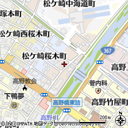 京都府京都市左京区松ケ崎東桜木町10周辺の地図