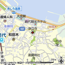 浄立寺周辺の地図