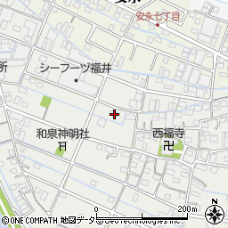 三重県桑名市和泉58周辺の地図