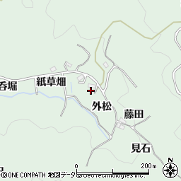 愛知県豊田市松平町藤田周辺の地図