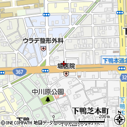 京都府京都市左京区下鴨西本町21周辺の地図