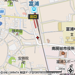 館山警察署　原岡駐在所周辺の地図