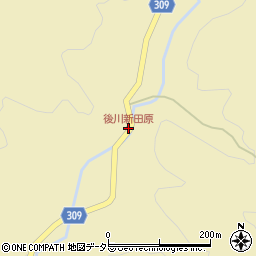 後川新田原周辺の地図