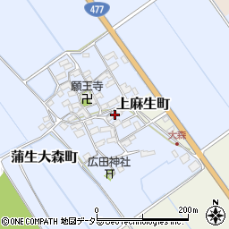 滋賀県東近江市蒲生大森町13周辺の地図