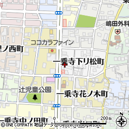 京都府京都市左京区一乗寺下リ松町周辺の地図