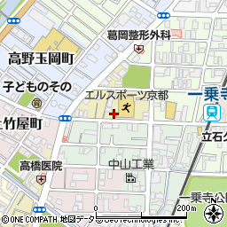 京都府京都市左京区一乗寺高槻町23周辺の地図