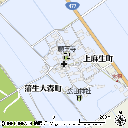 滋賀県東近江市蒲生大森町139周辺の地図