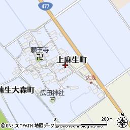 滋賀県東近江市蒲生大森町15周辺の地図