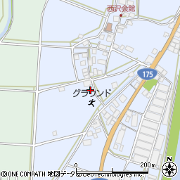 兵庫県西脇市黒田庄町西澤133周辺の地図