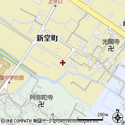滋賀県草津市新堂町184-1周辺の地図