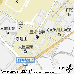 愛知県豊田市堤町寺池上周辺の地図